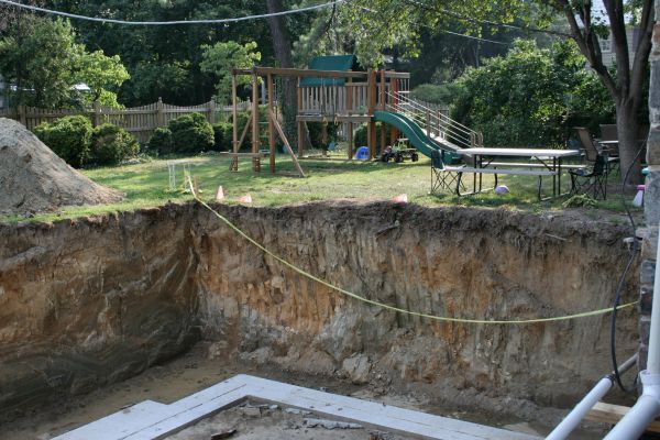 Footer Digging in West Chester