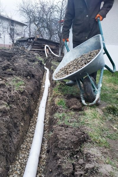 Drain Trenching in West Chester